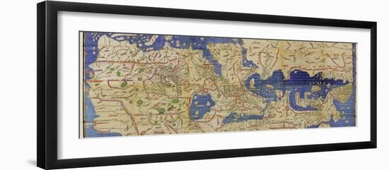 Al-Idrisi's World Map, 1154-Library of Congress-Framed Photographic Print