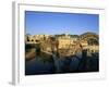 Al Jaabariys, Norias (Nourias) (Water Wheels), and the Al Nour Mosque, Hama, Syria-Bruno Morandi-Framed Photographic Print