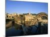 Al Jaabariys, Norias (Nourias) (Water Wheels), and the Al Nour Mosque, Hama, Syria-Bruno Morandi-Mounted Photographic Print