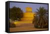 Al Jahili Fort at Dusk, Al Jahili Park, Al Ain, Abu Dhabi, United Arab Emirates, Middle East-Frank Fell-Framed Stretched Canvas