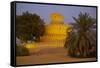 Al Jahili Fort at Dusk, Al Jahili Park, Al Ain, Abu Dhabi, United Arab Emirates, Middle East-Frank Fell-Framed Stretched Canvas