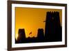 Al Jahili Fort at Sunset, Al Jahili Park, Al Ain, Abu Dhabi, United Arab Emirates, Middle East-Frank Fell-Framed Photographic Print