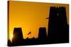 Al Jahili Fort at Sunset, Al Jahili Park, Al Ain, Abu Dhabi, United Arab Emirates, Middle East-Frank Fell-Stretched Canvas