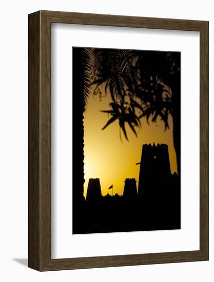 Al Jahili Fort at Sunset, Al Jahili Park, Al Ain, Abu Dhabi, United Arab Emirates, Middle East-Frank Fell-Framed Photographic Print