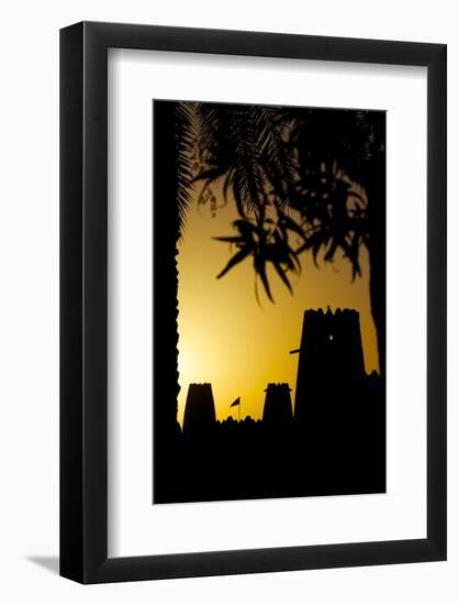 Al Jahili Fort at Sunset, Al Jahili Park, Al Ain, Abu Dhabi, United Arab Emirates, Middle East-Frank Fell-Framed Photographic Print