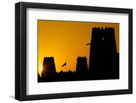 Al Jahili Fort at Sunset, Al Jahili Park, Al Ain, Abu Dhabi, United Arab Emirates, Middle East-Frank Fell-Framed Photographic Print