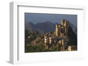 Al Jaray Village, Al Mahwit Region, Central Mountains, Yemen, Middle East-Bruno Morandi-Framed Photographic Print