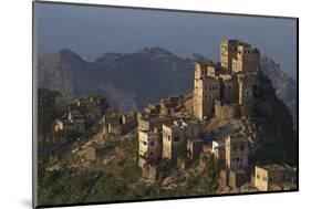 Al Jaray Village, Al Mahwit Region, Central Mountains, Yemen, Middle East-Bruno Morandi-Mounted Photographic Print