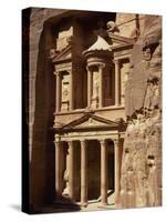 Al Khazneh, Rock-Cut Building Called the Treasury, Archaeological Site, Petra, Jordan, Middle East-Neale Clarke-Stretched Canvas