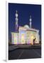 Al Majaz Mosque, Illuminated, Sharjah Light Festival, Al Majaz Park, Corniche Street-Axel Schmies-Framed Photographic Print