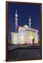 Al Majaz Mosque, Illuminated, Sharjah Light Festival, Al Majaz Park, Corniche Street-Axel Schmies-Framed Photographic Print