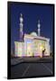 Al Majaz Mosque, Illuminated, Sharjah Light Festival, Al Majaz Park, Corniche Street-Axel Schmies-Framed Photographic Print