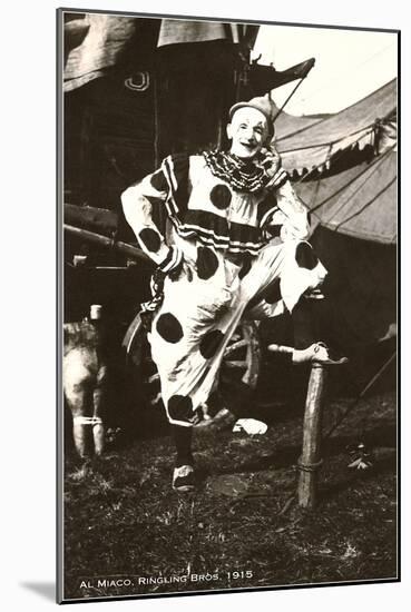 Al Miaco, Circus Clown-null-Mounted Art Print