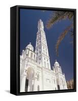 Al Mindhar Mosque, Tarim, Yemen, Middle East-Doug Traverso-Framed Stretched Canvas