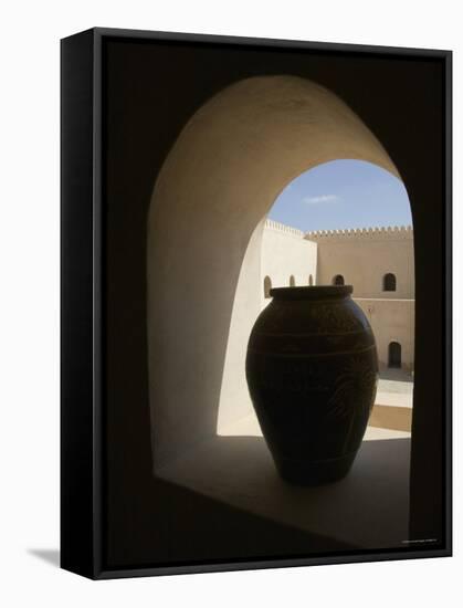 Al Minitrib Fort, Sharqiya Region, Oman-Walter Bibikow-Framed Stretched Canvas