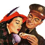 "Hot Dog for a Hot Date," October 10, 1942-Al Moore-Giclee Print