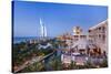 Al Quasr Hotel with Burj Al Arab at the Madinat Jumeirah Resort, Jumeirah Beach, Dubai-null-Stretched Canvas