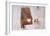 AL Rusty Cementwall Heart-Red Atlas Designs-Framed Giclee Print