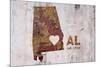 AL Rusty Cementwall Heart-Red Atlas Designs-Mounted Giclee Print