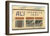 Al's Sandwich Shop-null-Framed Art Print