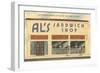 Al's Sandwich Shop-null-Framed Art Print