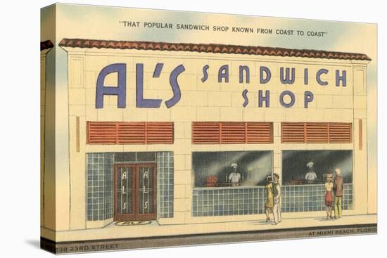 Al's Sandwich Shop-null-Stretched Canvas