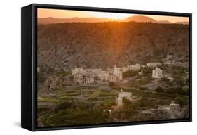 Al Sherageh Village, Green Mountains, Oman, Middle East-Sergio Pitamitz-Framed Stretched Canvas