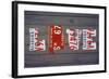 AL State Love-Design Turnpike-Framed Giclee Print