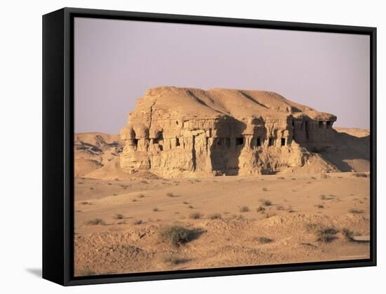 Al Thar Caves, Iraq, Middle East-Nico Tondini-Framed Stretched Canvas