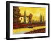 Al Tramonto Sul Fiume-Guido Borelli-Framed Giclee Print