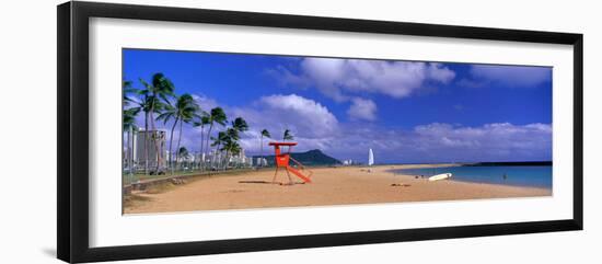 Ala Moana Beach Honolulu Hi-null-Framed Premium Photographic Print