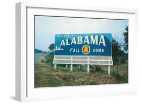 Alabama Billboard-null-Framed Art Print