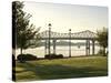 Alabama, Decatur, Rhodes Ferry Park, Steamboat Bill Memorial Bridge, USA-John Coletti-Stretched Canvas