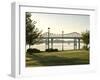 Alabama, Decatur, Rhodes Ferry Park, Steamboat Bill Memorial Bridge, USA-John Coletti-Framed Photographic Print