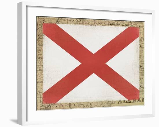 Alabama Flag-Ken Hurd-Framed Giclee Print