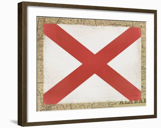 Alabama Flag-Ken Hurd-Framed Giclee Print