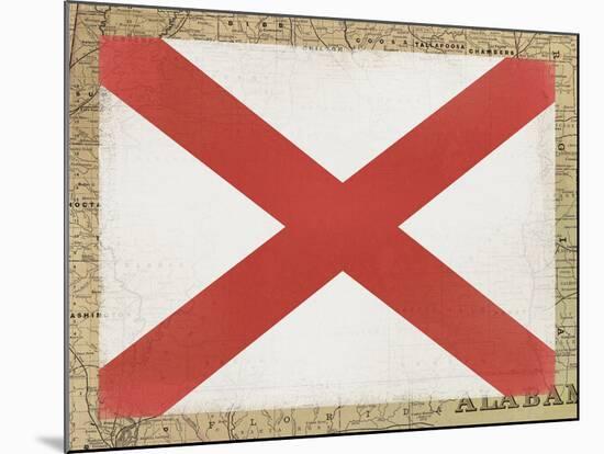 Alabama Flag-Ken Hurd-Mounted Giclee Print