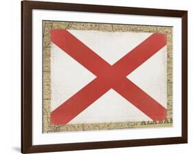 Alabama Flag-Ken Hurd-Framed Giclee Print