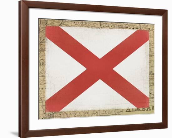 Alabama Flag-Ken Hurd-Framed Giclee Print