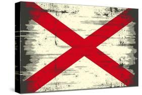 Alabama Grunge Flag-TINTIN75-Stretched Canvas