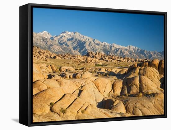 Alabama Hills with the Eastern Sierra Nevada Range, Lone Pine, California, USA-Jamie & Judy Wild-Framed Stretched Canvas