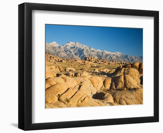 Alabama Hills with the Eastern Sierra Nevada Range, Lone Pine, California, USA-Jamie & Judy Wild-Framed Photographic Print