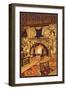 Alabama - Lodge Interior-Lantern Press-Framed Art Print