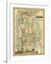 Alabama - Panoramic Map - Alabama-Lantern Press-Framed Art Print