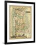 Alabama - Panoramic Map - Alabama-Lantern Press-Framed Art Print