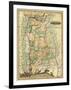 Alabama - Panoramic Map - Alabama-Lantern Press-Framed Art Print