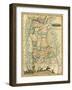 Alabama - Panoramic Map - Alabama-Lantern Press-Framed Art Print