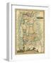 Alabama - Panoramic Map - Alabama-Lantern Press-Framed Art Print