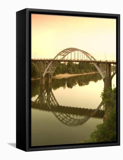 Alabama, Selma, Edmund Pettus Bridge, American Civil Rights Movement Landmark, Alabama River, USA-John Coletti-Framed Stretched Canvas