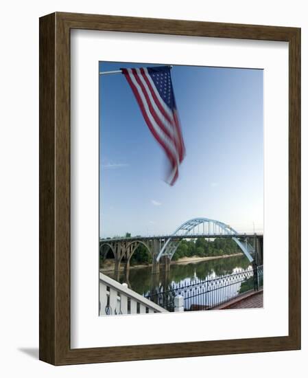 Alabama, Selma, Edmund Pettus Bridge, American Civil Rights Movement Landmark, Alabama River, USA-John Coletti-Framed Photographic Print